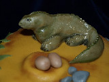 Krajinka s dinosaurem