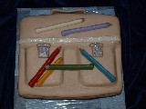 Aktovka s pastelkami
