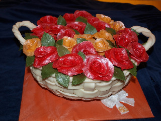 Koš růží k 65