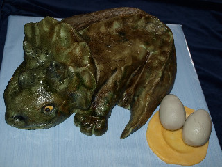 Triceratops s vejci