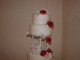 Svatební pětipatrový dort